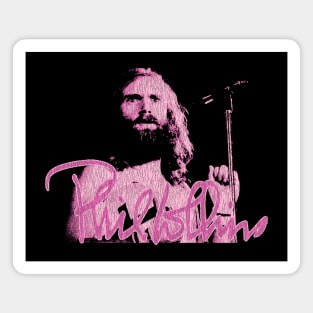 Phil Collins Singing Fan Art Pink Magnet